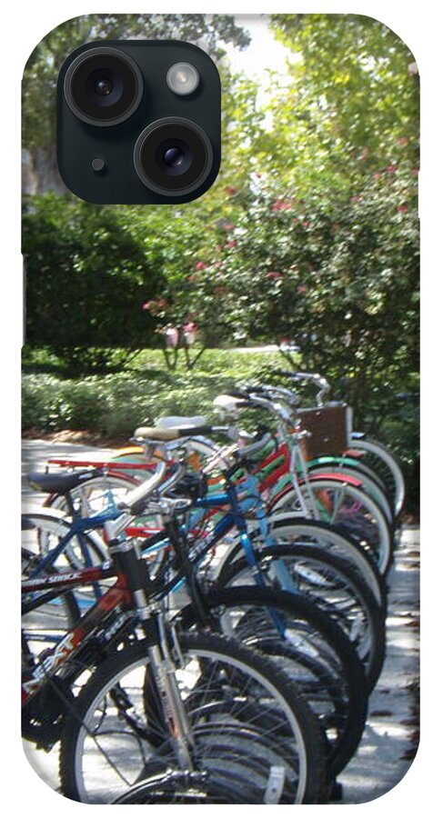 Row of Bicycles in the Sun - Phone Case