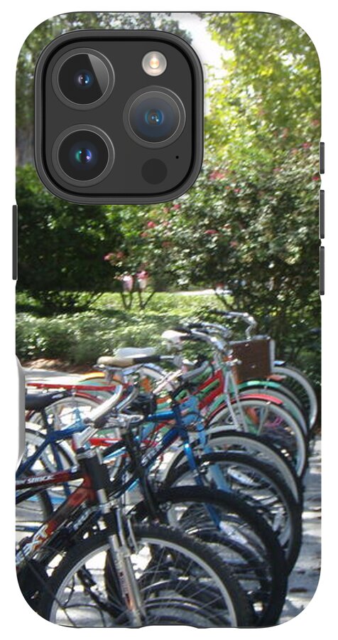 Row of Bicycles in the Sun - Phone Case