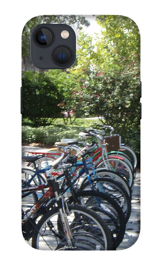 Row of Bicycles in the Sun - Phone Case