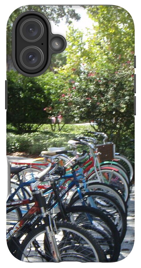 Row of Bicycles in the Sun - Phone Case