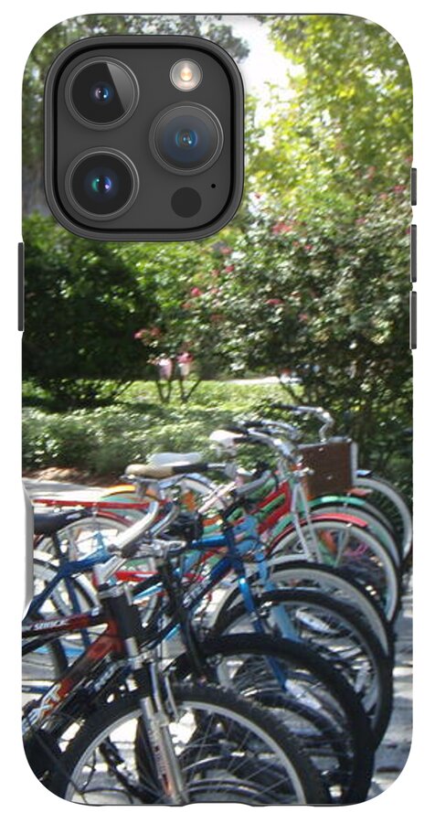 Row of Bicycles in the Sun - Phone Case