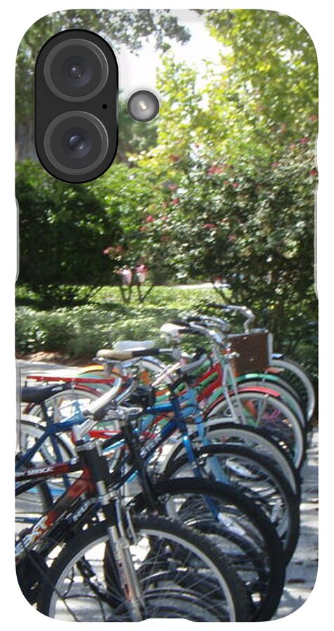 Row of Bicycles in the Sun - Phone Case