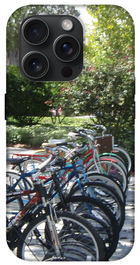 Row of Bicycles in the Sun - Phone Case