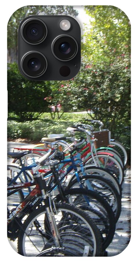 Row of Bicycles in the Sun - Phone Case