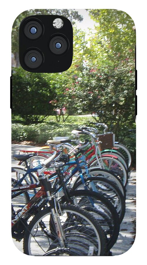 Row of Bicycles in the Sun - Phone Case