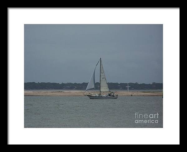Sailboat on a Calm Sea - Framed Print