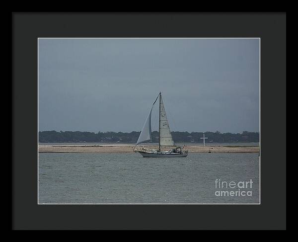 Sailboat on a Calm Sea - Framed Print