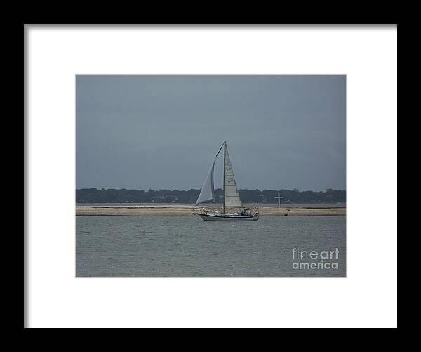 Sailboat on a Calm Sea - Framed Print