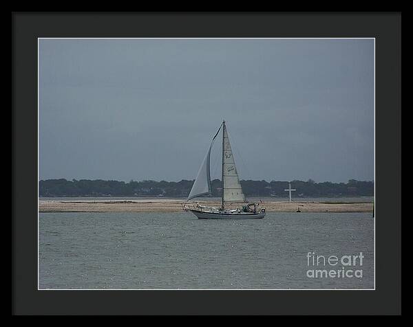Sailboat on a Calm Sea - Framed Print