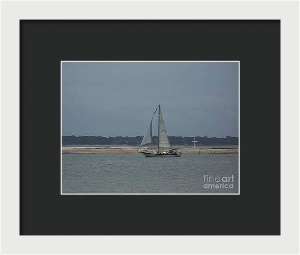 Sailboat on a Calm Sea - Framed Print
