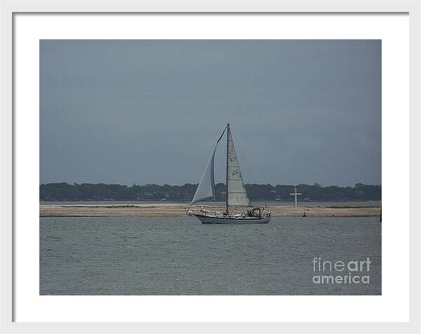 Sailboat on a Calm Sea - Framed Print