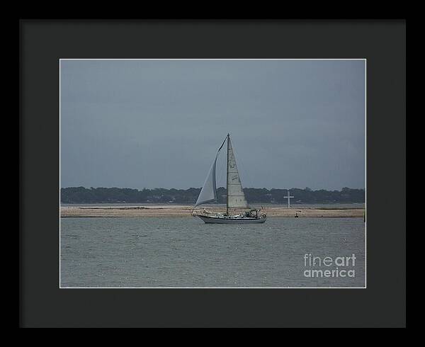Sailboat on a Calm Sea - Framed Print