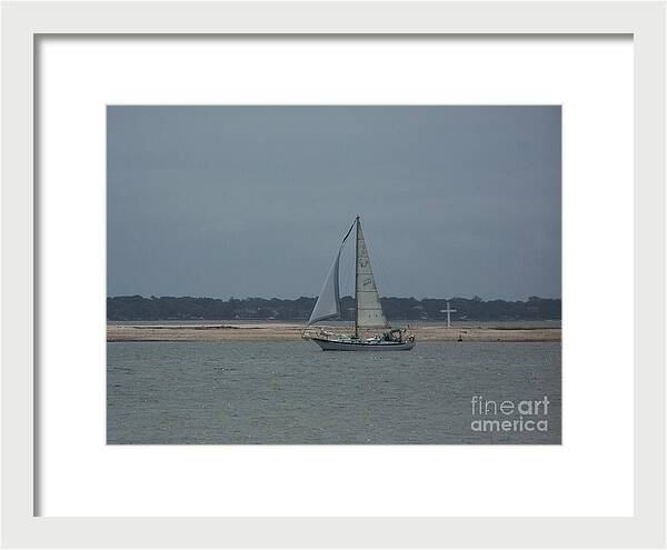 Sailboat on a Calm Sea - Framed Print