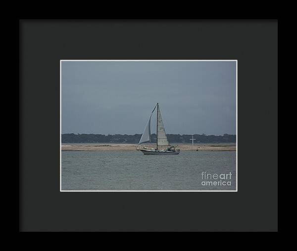 Sailboat on a Calm Sea - Framed Print