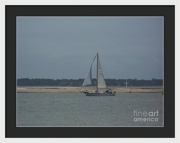 Sailboat on a Calm Sea - Framed Print