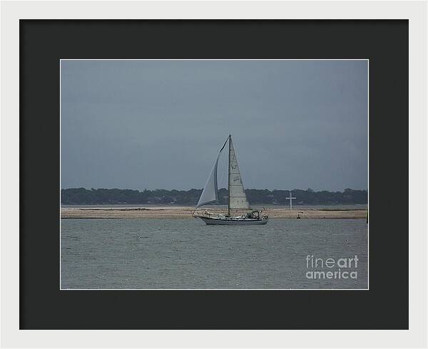 Sailboat on a Calm Sea - Framed Print