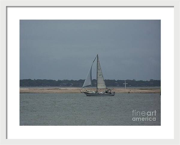 Sailboat on a Calm Sea - Framed Print