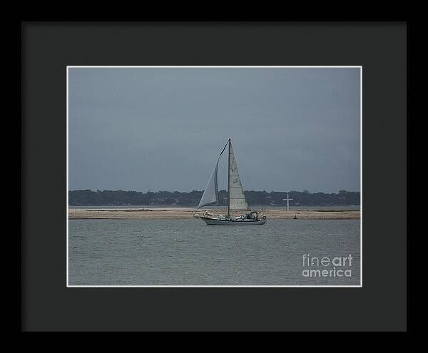 Sailboat on a Calm Sea - Framed Print