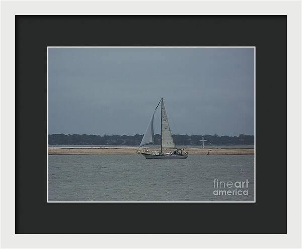 Sailboat on a Calm Sea - Framed Print