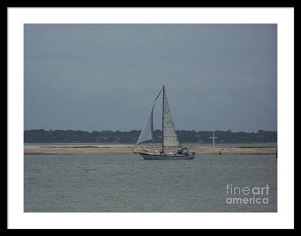 Sailboat on a Calm Sea - Framed Print