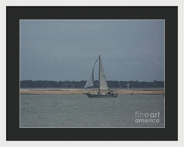 Sailboat on a Calm Sea - Framed Print