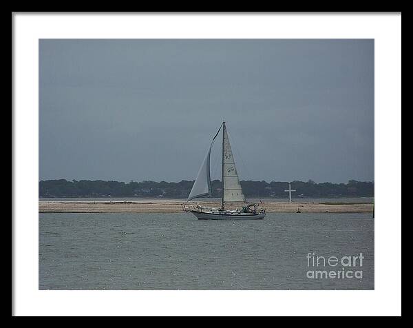 Sailboat on a Calm Sea - Framed Print