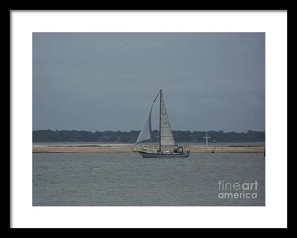 Sailboat on a Calm Sea - Framed Print