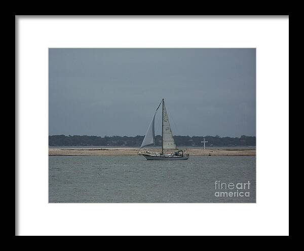 Sailboat on a Calm Sea - Framed Print
