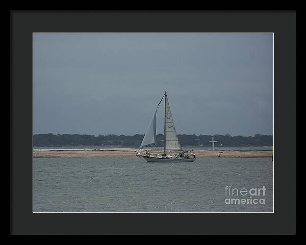 Sailboat on a Calm Sea - Framed Print