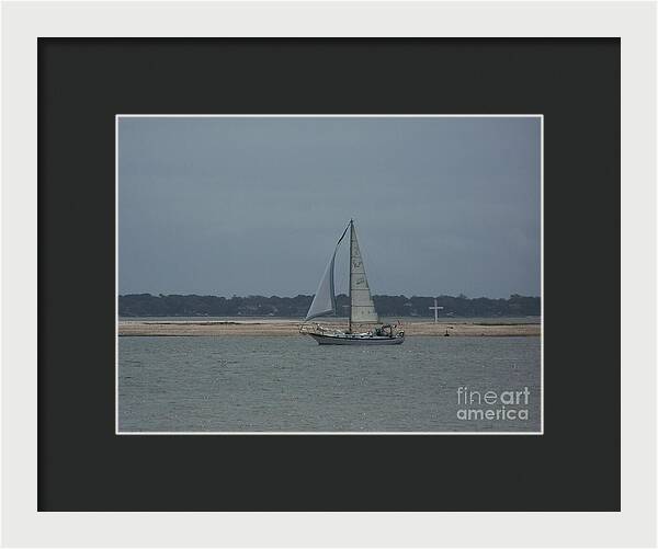 Sailboat on a Calm Sea - Framed Print
