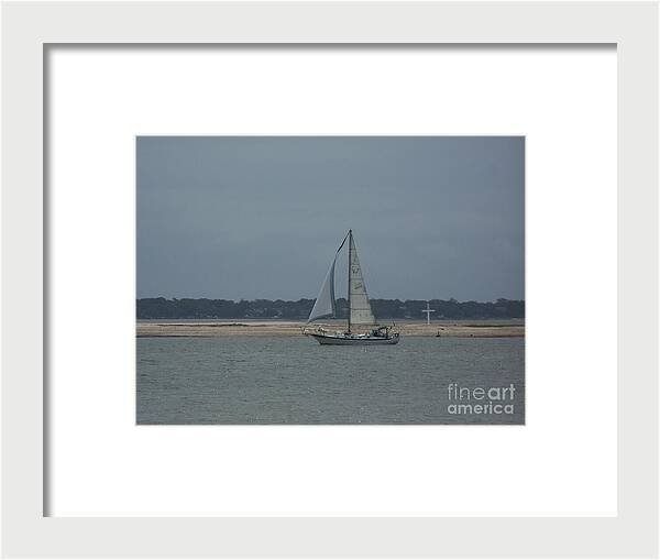Sailboat on a Calm Sea - Framed Print