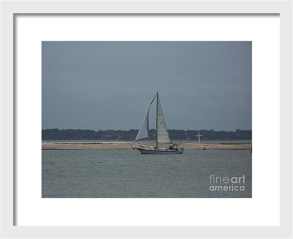 Sailboat on a Calm Sea - Framed Print
