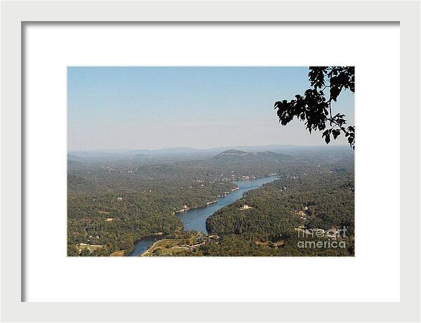Scenic View of Winding River - Framed Print