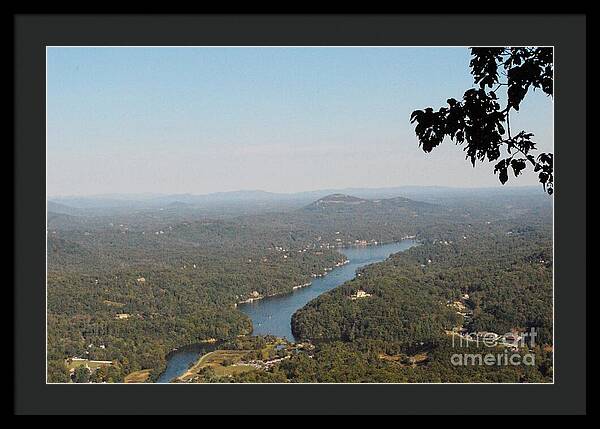 Scenic View of Winding River - Framed Print