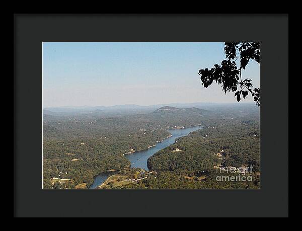 Scenic View of Winding River - Framed Print