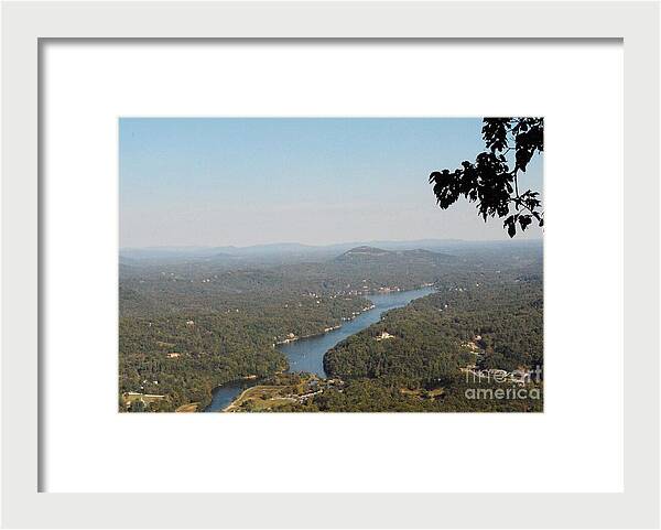 Scenic View of Winding River - Framed Print