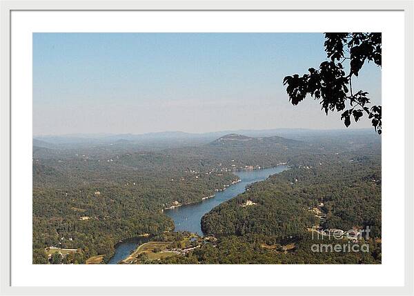 Scenic View of Winding River - Framed Print