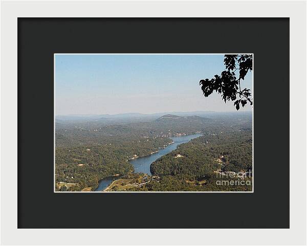 Scenic View of Winding River - Framed Print
