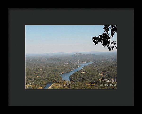 Scenic View of Winding River - Framed Print