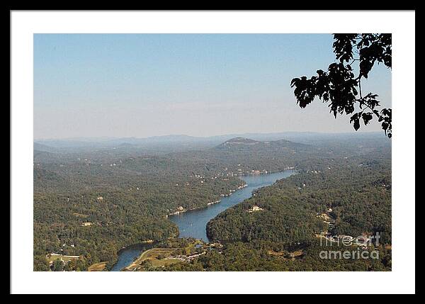 Scenic View of Winding River - Framed Print