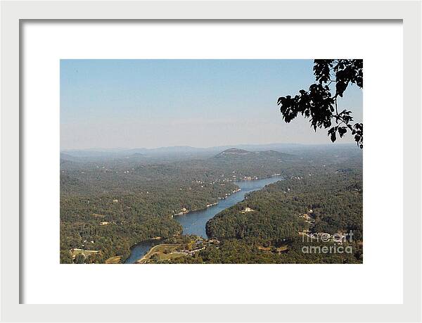 Scenic View of Winding River - Framed Print