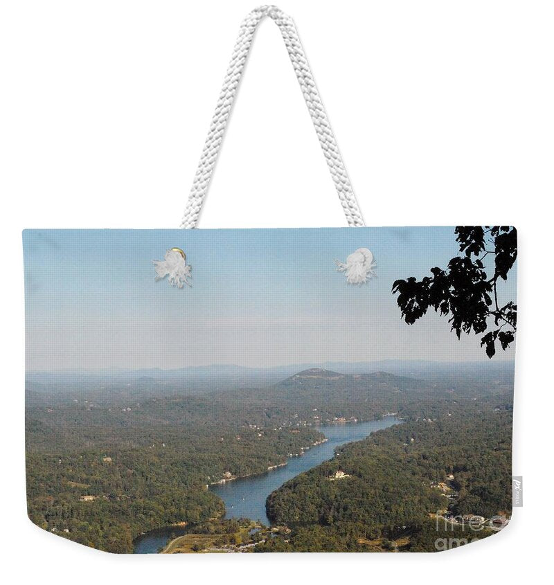 Scenic View of Winding River - Weekender Tote Bag