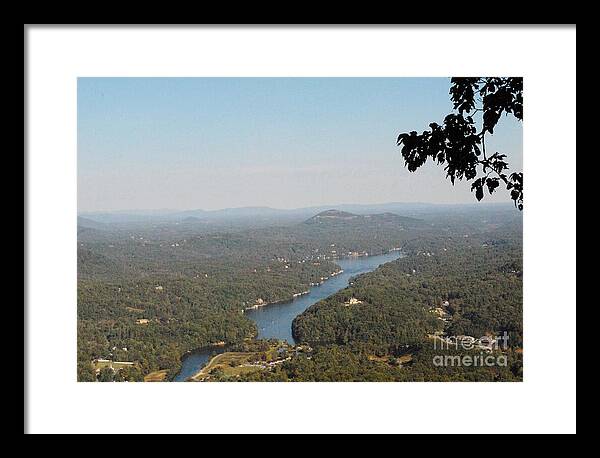 Scenic View of Winding River - Framed Print