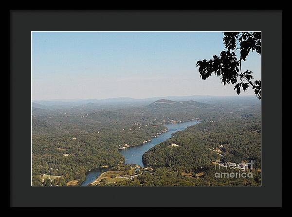 Scenic View of Winding River - Framed Print