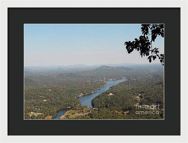 Scenic View of Winding River - Framed Print