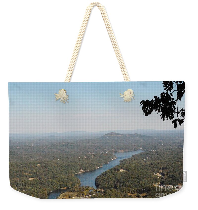 Scenic View of Winding River - Weekender Tote Bag