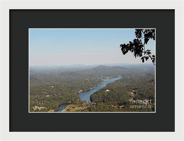 Scenic View of Winding River - Framed Print