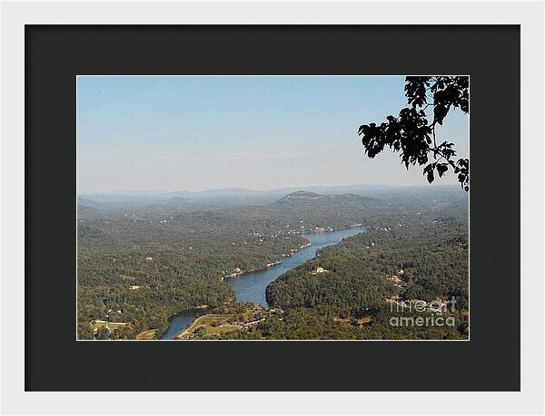 Scenic View of Winding River - Framed Print