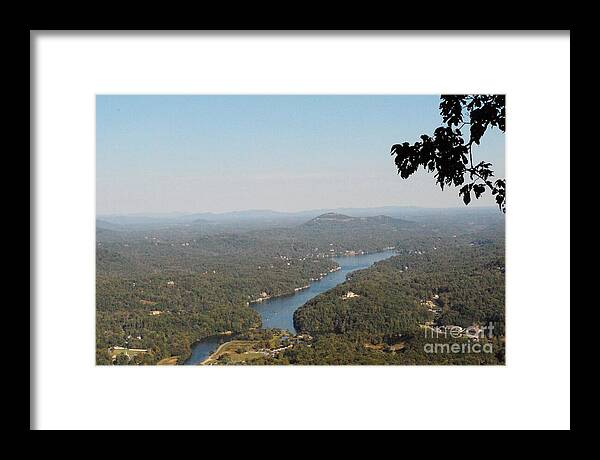 Scenic View of Winding River - Framed Print