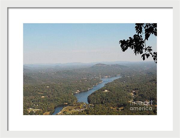 Scenic View of Winding River - Framed Print